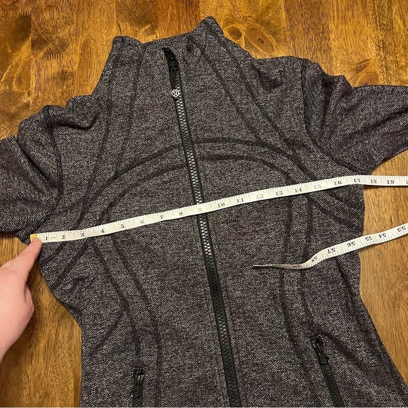 Lululemon Define Jacket Coco Pique Black White Size 8 Grey Luon - Picture 7 of 15